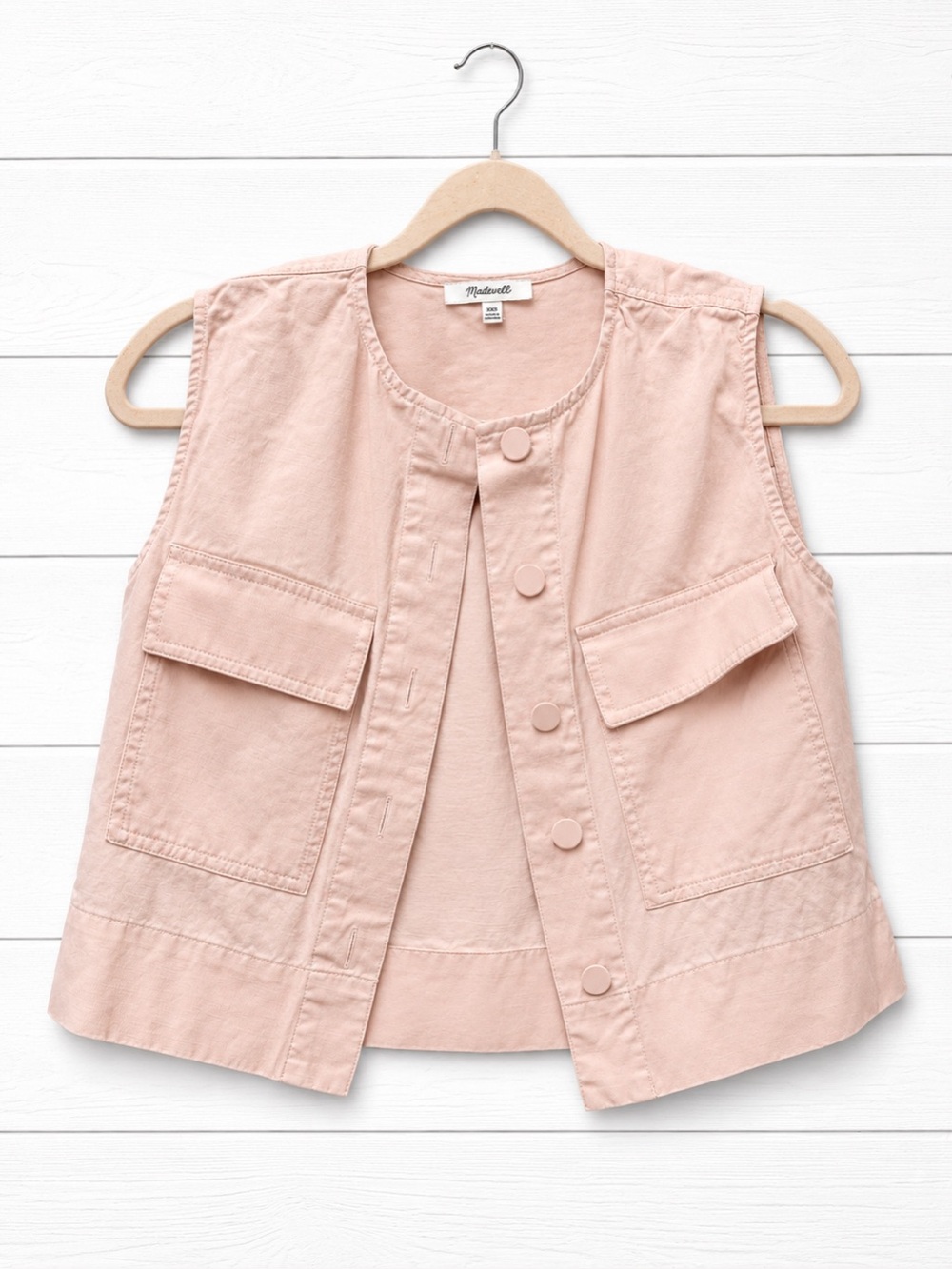 Madewell Blush Pink Utility Vest